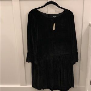 Velvet drop waisted dress
